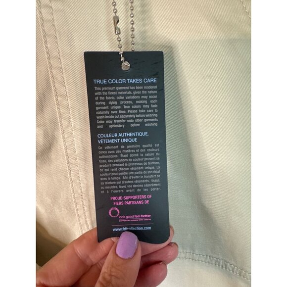 NWT FDJ Tencel Cargo Olivia Slim Ankle Utility Pants Beige 4 GorpCore StreetWear - Picture 6 of 13